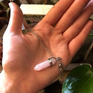 Rose quartz pendant